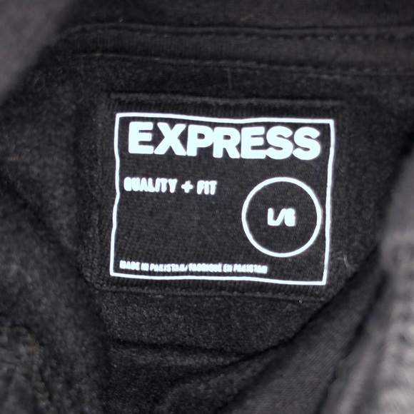 Express Fleece Funnel Neck Hoodie Mens Large - Picture 2 of 2